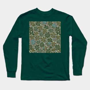 Scattered Clover 7 (MD23Pat004b) Long Sleeve T-Shirt